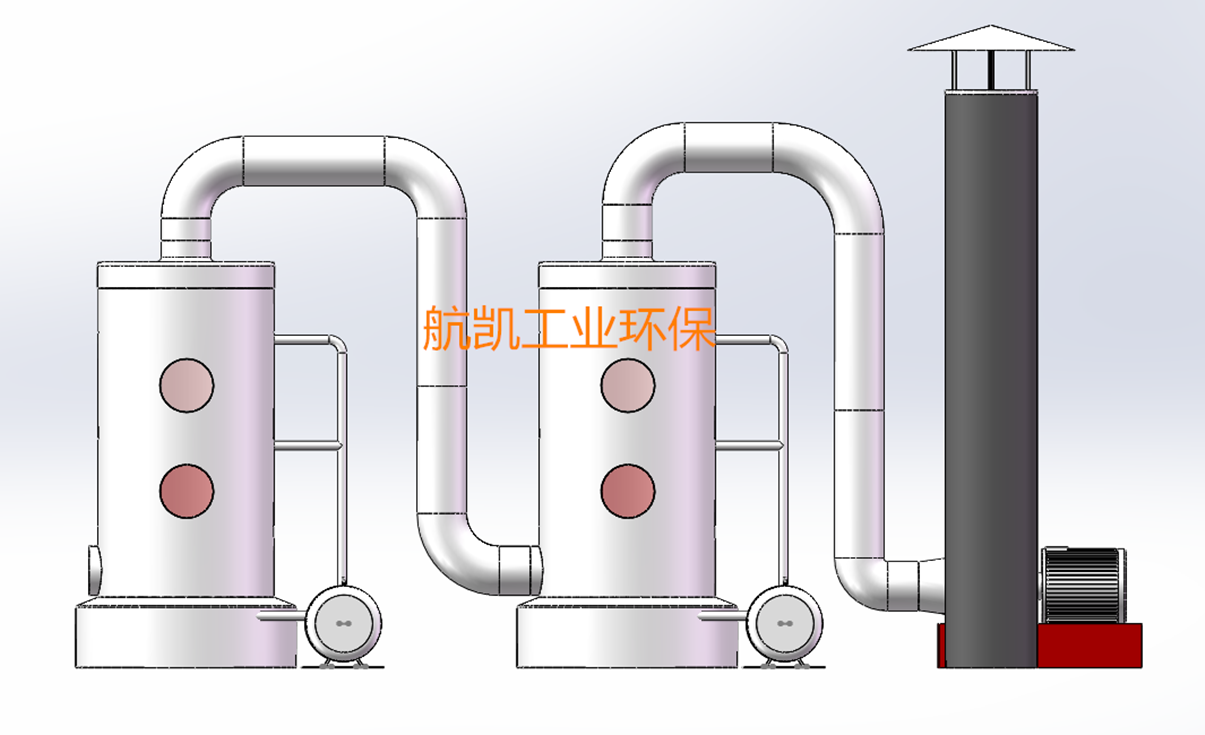 双喷淋塔图纸